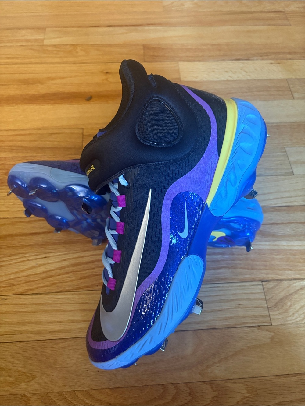 Nike Alpha Huarache Elite 4 Mid NRG Baseball Cleats IB5325-001 Mens 14 Rare!